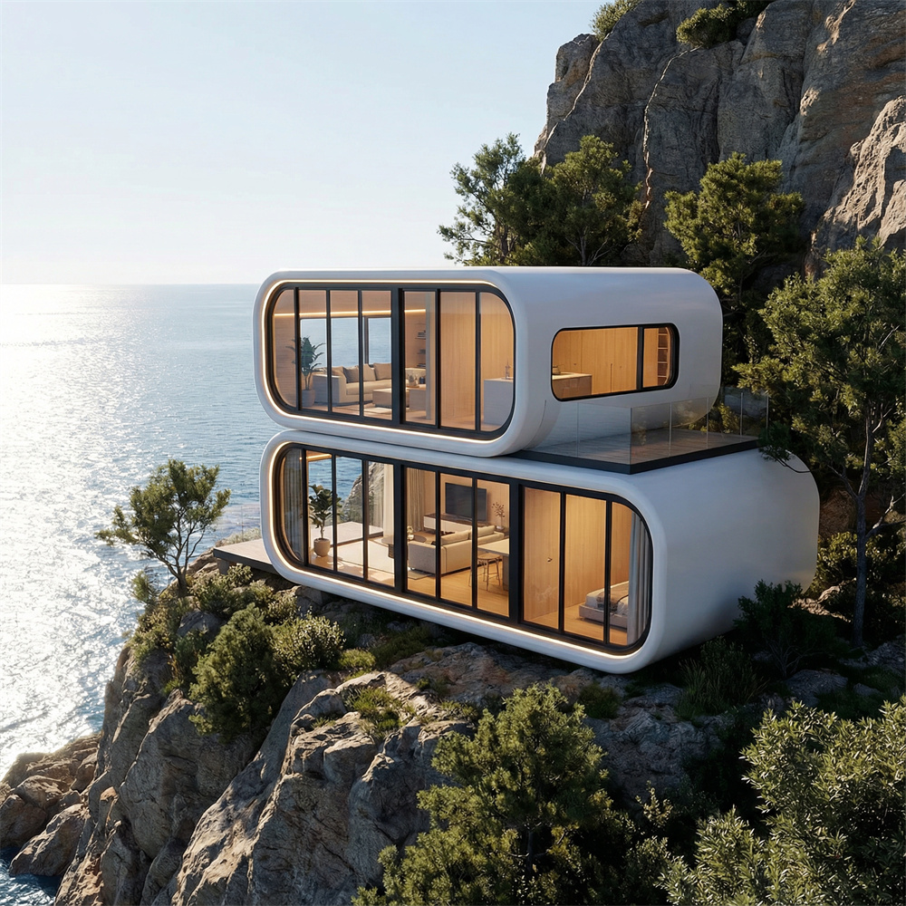 Dirige Stackable Arcum Shaped Mobile Space Capsula House